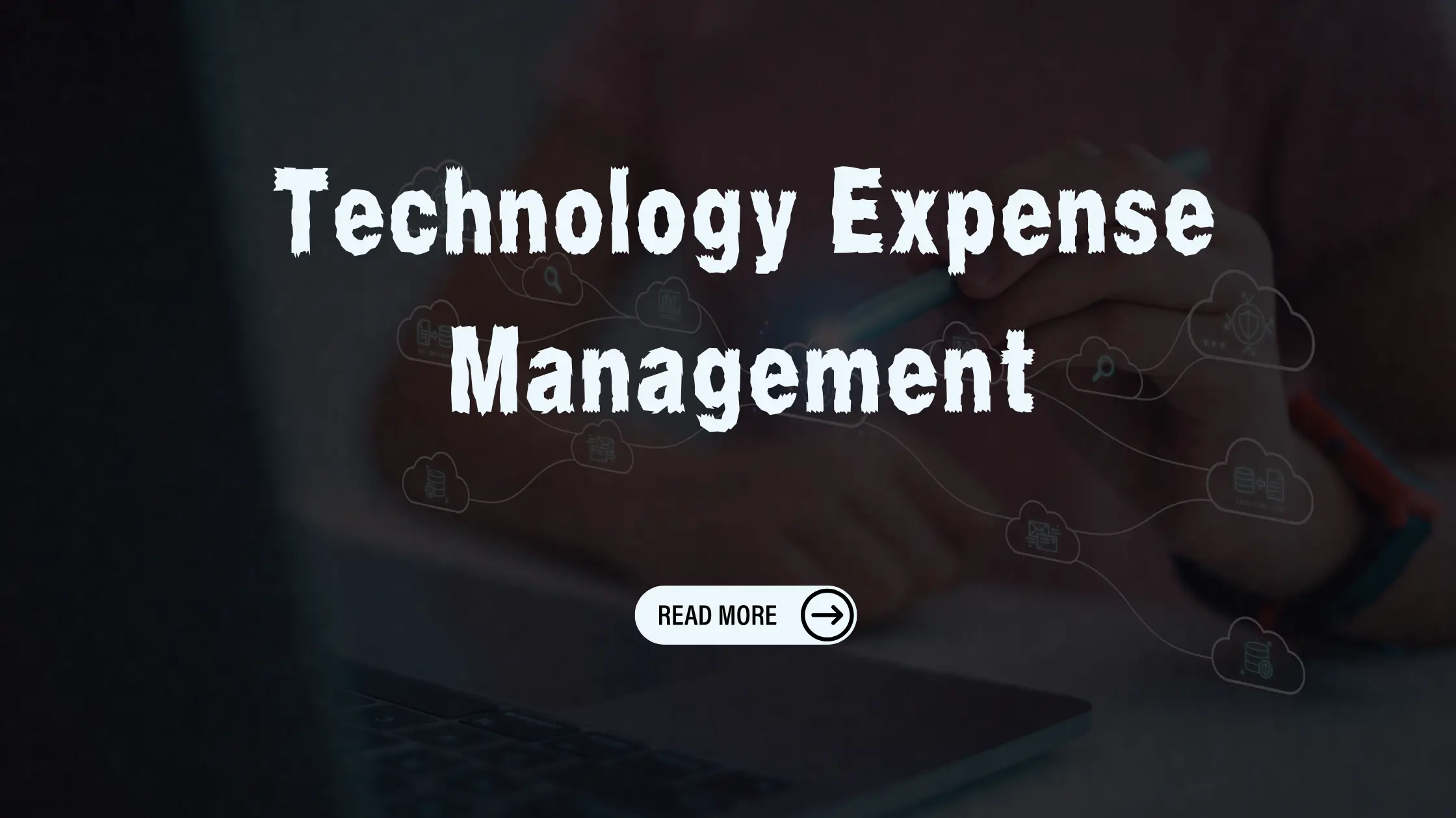 a person working on a laptop nTechnology Expense Management